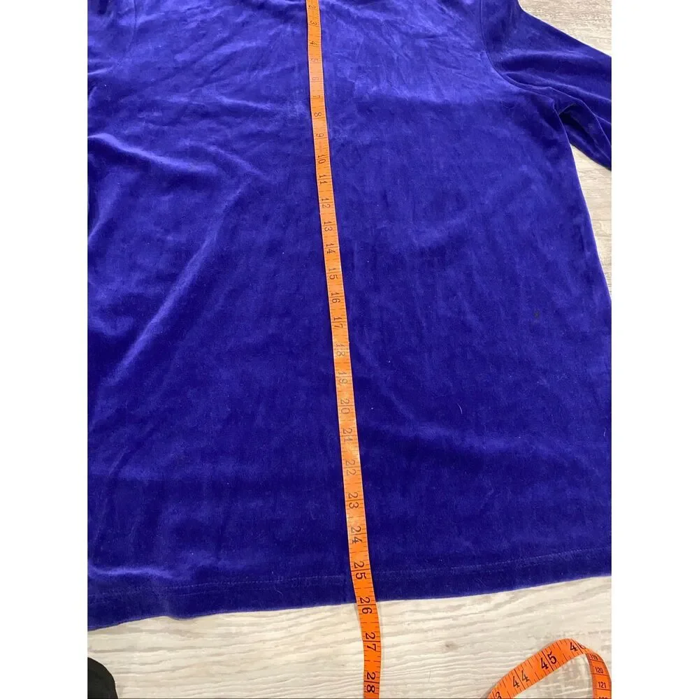 Richard And Company Blue Velour Lounge Set Vintage Matching Tracksuit Retro Cozy